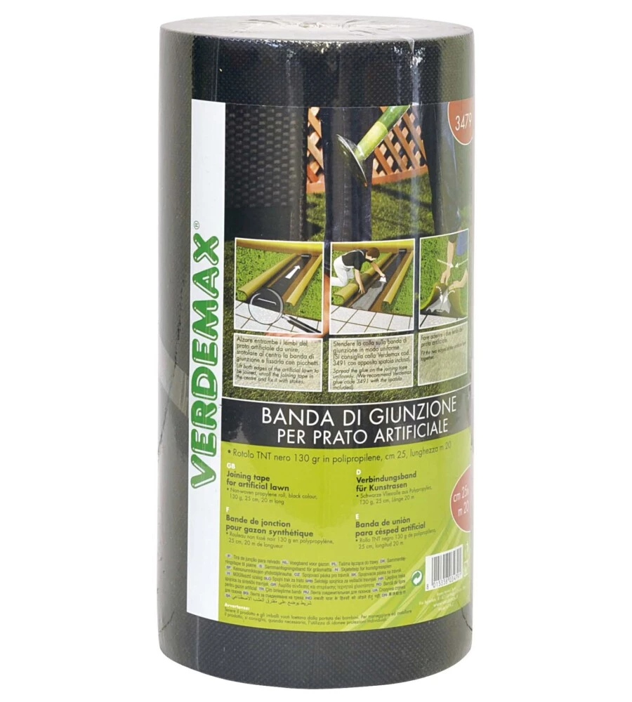 BANDA DI GIUNZIONE PER PRATO SINTETICO VERDEMAX 0,25 X 20 M